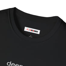 Load image into Gallery viewer, Unisex Soft Style Funny Graphic T-Shirt - "DeepSeek: You're in Deep Shit"