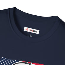 Load image into Gallery viewer, Proud American Unisex T-Shirt - Eagle On American Flag