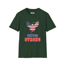 Load image into Gallery viewer, United Strong Unisex Graphic T-Shirt - Patriotic Eagle Silhouette