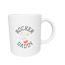 Load 3D model into Gallery viewer, Rocker Daddy White Glossy Mug