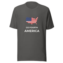 Load image into Gallery viewer, Go Fourth America with Map Unisex T-Shirt