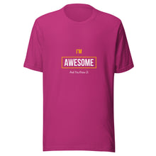 Load image into Gallery viewer, I'm Awesome Unisex T-Shirt