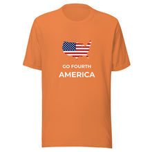 Load image into Gallery viewer, Go Fourth America with Map Unisex T-Shirt