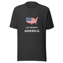 Load image into Gallery viewer, Go Fourth America with Map Unisex T-Shirt