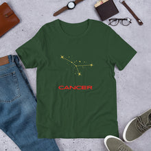Load image into Gallery viewer, CANCER Constellation Unisex T-Shirt