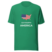 Load image into Gallery viewer, Go Fourth America with Map Unisex T-Shirt