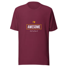 Load image into Gallery viewer, I'm Awesome Unisex T-Shirt
