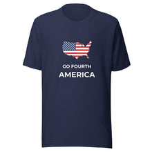 Load image into Gallery viewer, Go Fourth America with Map Unisex T-Shirt