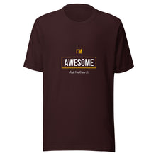 Load image into Gallery viewer, I'm Awesome Unisex T-Shirt
