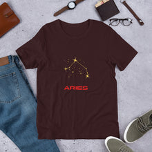 Load image into Gallery viewer, ARIES Constellation Unisex T-Shirt