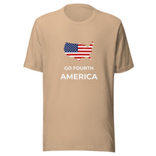 Load image into Gallery viewer, Go Fourth America with Map Unisex T-Shirt