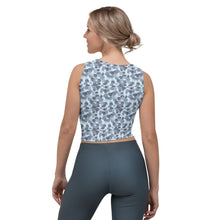 Load image into Gallery viewer, Women's Blue Cameo Crop Top