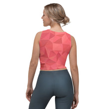 Load image into Gallery viewer, Women's Crimson Triangles Crop Top