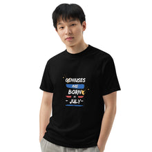 Load image into Gallery viewer, Geniuses Are Born in July Heavyweight T-Shirt