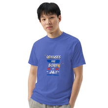 Load image into Gallery viewer, Geniuses Are Born in July Heavyweight T-Shirt
