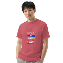 Load image into Gallery viewer, Geniuses Are Born in July Heavyweight T-Shirt