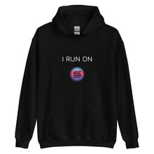 Load image into Gallery viewer, I Run On SOL Crypto Coin Unisex Hoodie - Model WFOGPCC