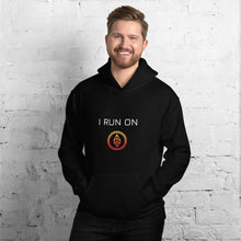 Load image into Gallery viewer, I Run On Ether Crypto Coin Unisex Hoodie - Model WFOBOCC