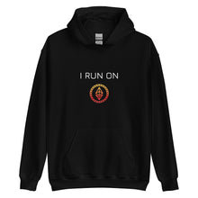 Load image into Gallery viewer, I Run On Ether Crypto Coin Unisex Hoodie - Model WFOBOCC
