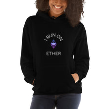 Load image into Gallery viewer, I Run On Ether Unisex Hoodie - Model WFPEWF