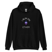 Load image into Gallery viewer, I Run On Ether Unisex Hoodie - Model WFPEWF