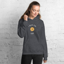 Load image into Gallery viewer, I Run On Gold XRP Unisex Hoodie - Model WFGCCWF