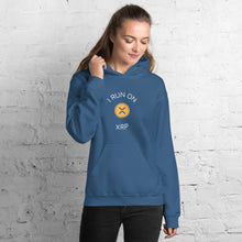 Load image into Gallery viewer, I Run On Gold XRP Unisex Hoodie - Model WFGCCWF