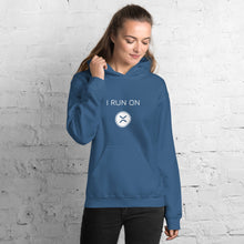 Load image into Gallery viewer, I Run On XRP Crypto Coin Unisex Hoodie - Model WFOWCC