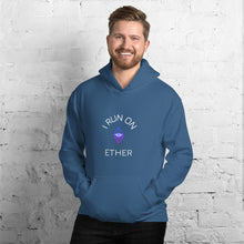 Load image into Gallery viewer, I Run On Ether Unisex Hoodie - Model WFPEWF
