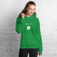 Load image into Gallery viewer, I Run On XRP Crypto Coin Unisex Hoodie - Model WFOWCC
