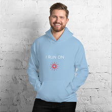 Load image into Gallery viewer, I Run On ADA Crypto Coin Unisex Hoodie - Model WFORCC