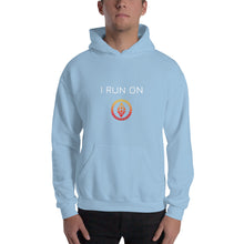 Load image into Gallery viewer, I Run On Ether Crypto Coin Unisex Hoodie - Model WFOBOCC