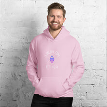 Load image into Gallery viewer, I Run On Ether Unisex Hoodie - Model WFPEWF