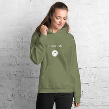 Load image into Gallery viewer, I Run On XRP Crypto Coin Unisex Hoodie - Model WFOWCC