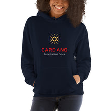Load image into Gallery viewer, Cardano Decentralized Future Unisex Hoodie - Model GCORFAWF
