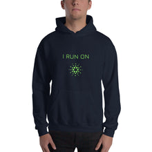 Load image into Gallery viewer, I Run On ADA Crypto Coin Unisex Hoodie - Model GFOGCC