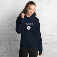 Load image into Gallery viewer, I Run On XRP Crypto Coin Unisex Hoodie - Model WFOWCC