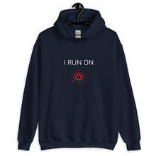 Load image into Gallery viewer, I Run On ADA Crypto Coin Unisex Hoodie - Model WFORCC
