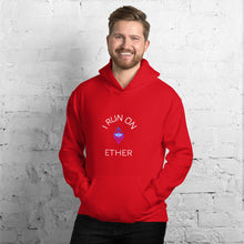Load image into Gallery viewer, I Run On Ether Unisex Hoodie - Model WFPEWF