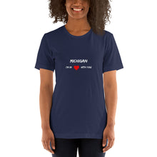 Load image into Gallery viewer, Love For Michigan Unisex T-Shirt