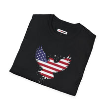 Load image into Gallery viewer, United Strong Unisex Graphic T-Shirt - Patriotic Eagle Silhouette
