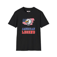 Load image into Gallery viewer, American Legend Unisex Graphic T-Shirt - Eagle On American Flag
