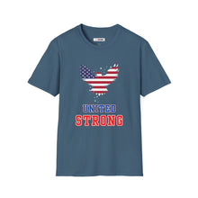 Load image into Gallery viewer, United Strong Unisex Graphic T-Shirt - Patriotic Eagle Silhouette
