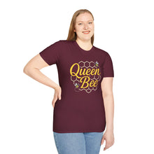 Load image into Gallery viewer, Women&#39;s T-Shirt - Queen Bee With Honeycomb Design
