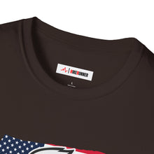 Load image into Gallery viewer, Proud American Unisex T-Shirt - Eagle On American Flag
