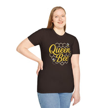 Load image into Gallery viewer, Women&#39;s T-Shirt - Queen Bee With Honeycomb Design
