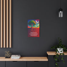 Load image into Gallery viewer, Gratitude for Fathers Wall Canvas - A dad gives his kids the roots to stay grounded and the wings to fly
