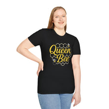 Load image into Gallery viewer, Women&#39;s T-Shirt - Queen Bee With Honeycomb Design
