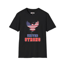 Load image into Gallery viewer, United Strong Unisex Graphic T-Shirt - Patriotic Eagle Silhouette
