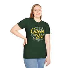 Load image into Gallery viewer, Women&#39;s T-Shirt - Queen Bee With Honeycomb Design
